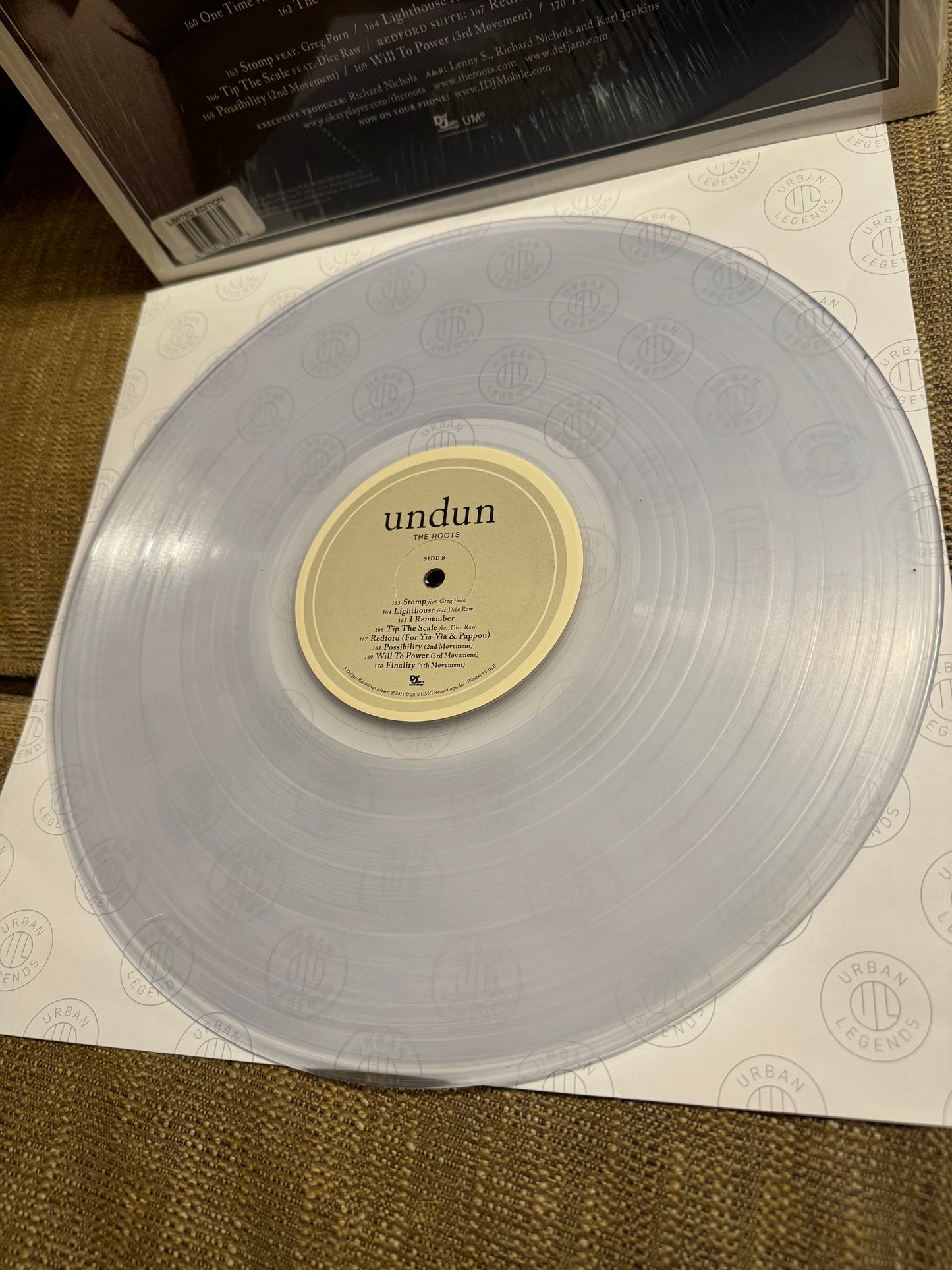 The Roots - UNDUN - Limited Edition MINT CLEAR VINYL