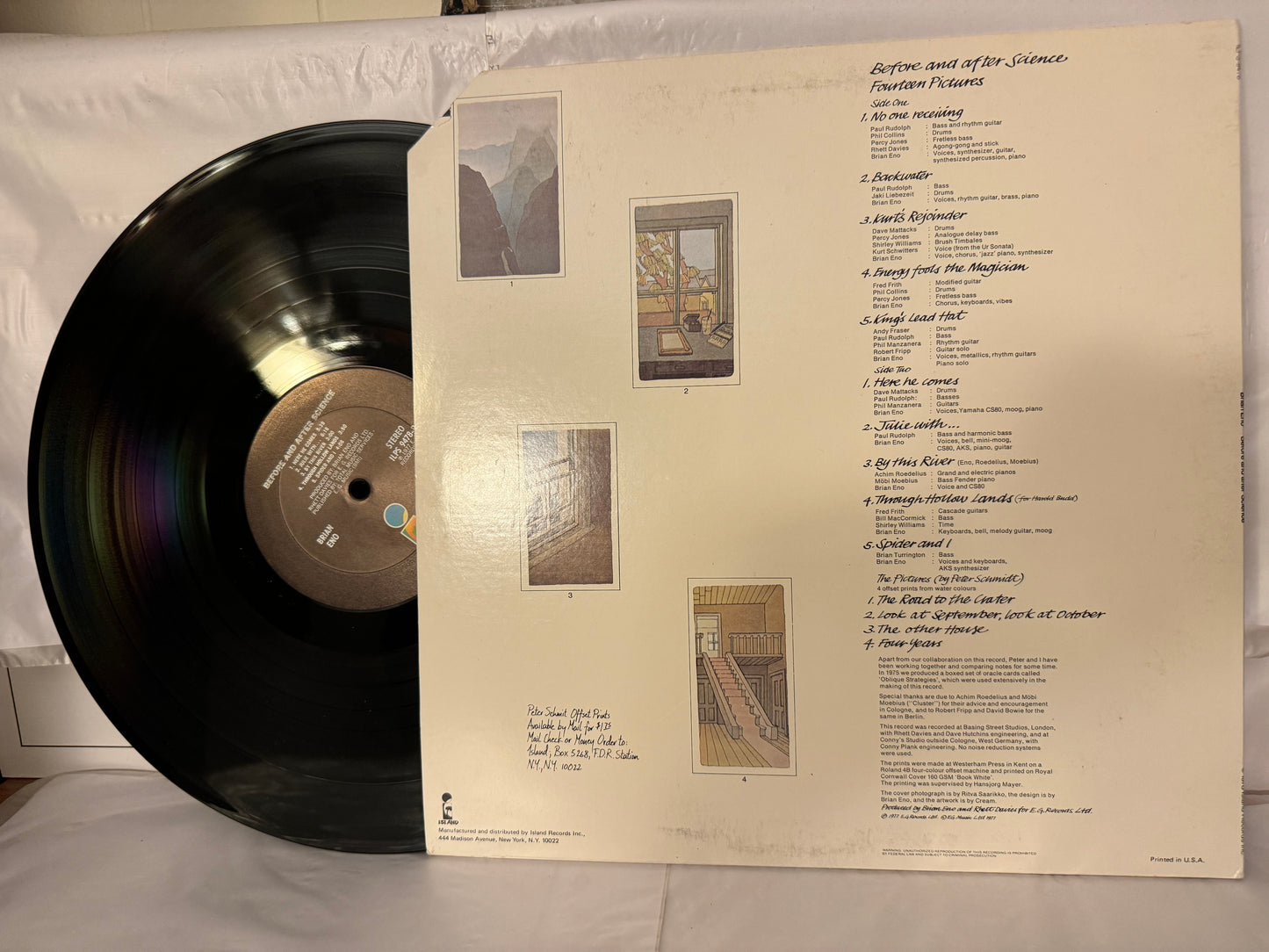 Brian Eno - Before and After Science - VG+ vinyl