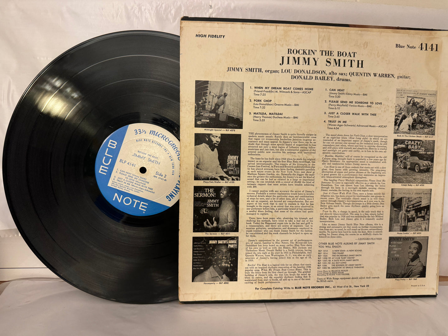 Jimmy Smith - Rockin' the Boat - Mono - G+